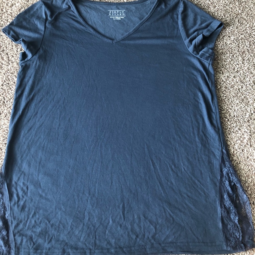 Blue tee